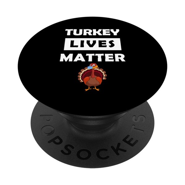 Trukey Lives Matter, mit Maske, Fanny, vegan, Thanksgiving PopSockets mit