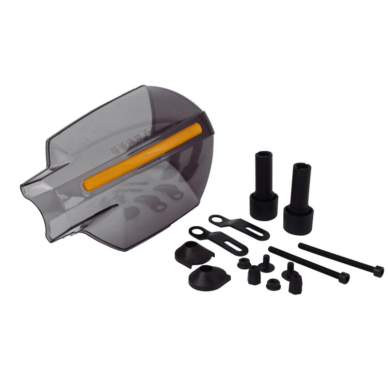 ICTRONIX Pair Grey 7/8" 22mm Motorcycle Handlebar Handguard Handle Protector