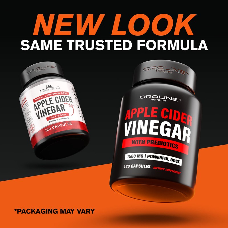 Apple Cider Vinegar Pills with Prebiotic, 2 Month Supply -
