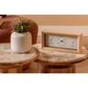 Karlsson [DL] Alarm Clock Neat Bamboo Rectangle White