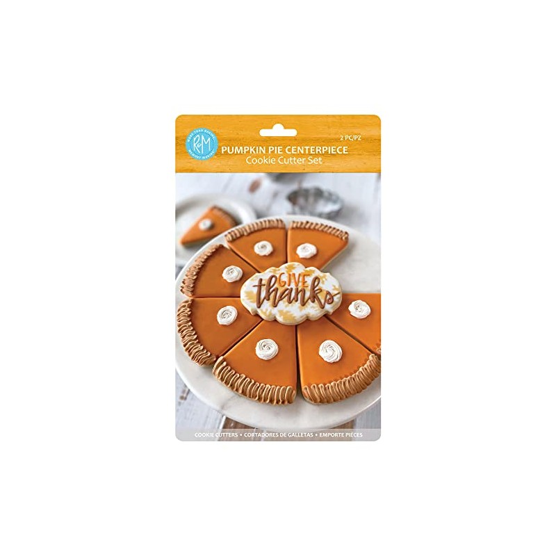 R&M Festive Fall Pumpkin Pie Centerpiece Set