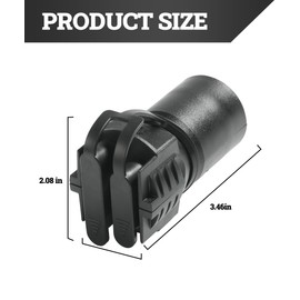 Zlirfy Trailer Plug Adapters,2-in-1 Flat Blade Plug,7 Pin to 4 and 5 Flat Blade Trailer Connector Trailer Adapter,RV Boat Adapter Plug,Automotive Accessories Universal for Trailer,Tow Hitch,RV,Boat