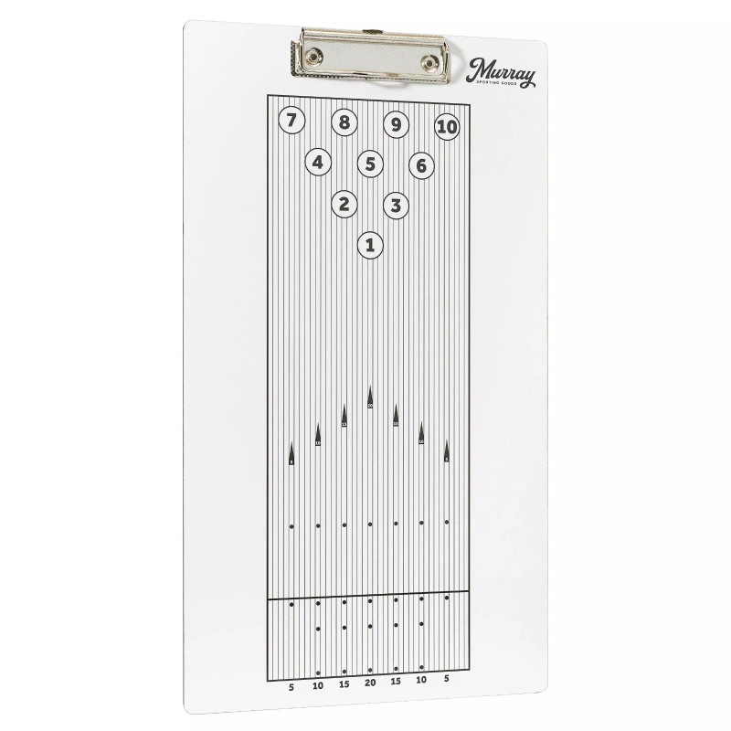 Murray Sporting Goods Bowling Dry Erase Coaches Clipboard | Double-Sided