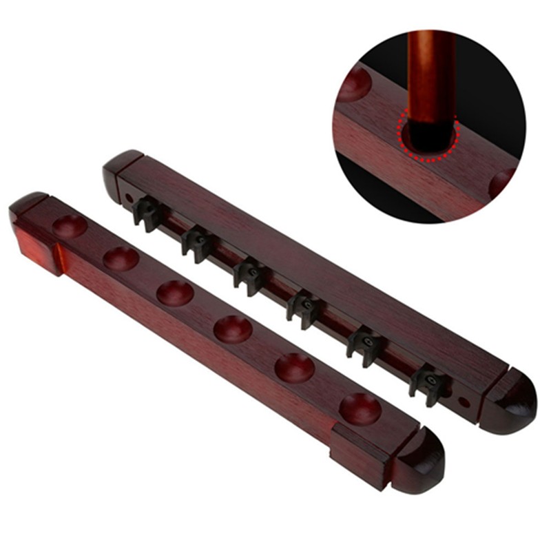 Wooden Billiard Pool Cue Rack Wall Mounted Rack Stick Holder