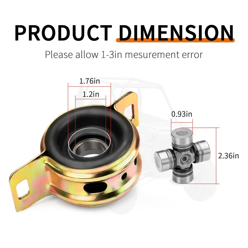 3514748 Propeller Front Prop Shaft Bearing Carrier & U-joint for