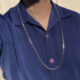 Bling Cartel Men's Solid Stainless Steel Franco Hip Hop Chain Heavy 36" inch x 5MM Necklace