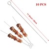 10 Pcs Kebab Skewers 30cm Metal Stainless Steel Barbecue Skewers