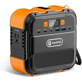 FlashFish Portable Power Station 120W 98Wh Solar Generator AC DC USB Type C Outdoor Camping98wh: A101