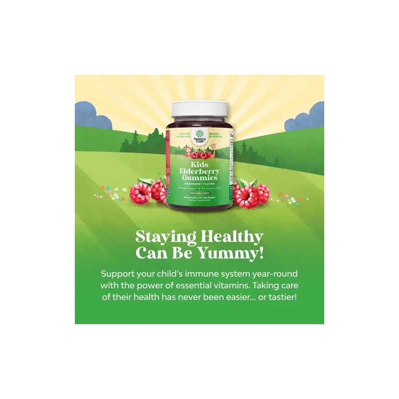 Natures Craft Gomitas Saúco Niños Vitamina C Zinc 90 U