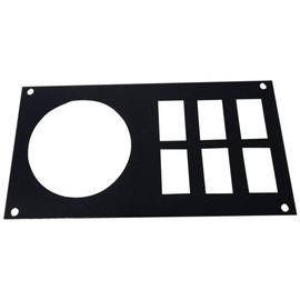 Compatible with Honda pioneer 1000 six switch holes 3 5/8" Radio hole dash plate bracket kicker