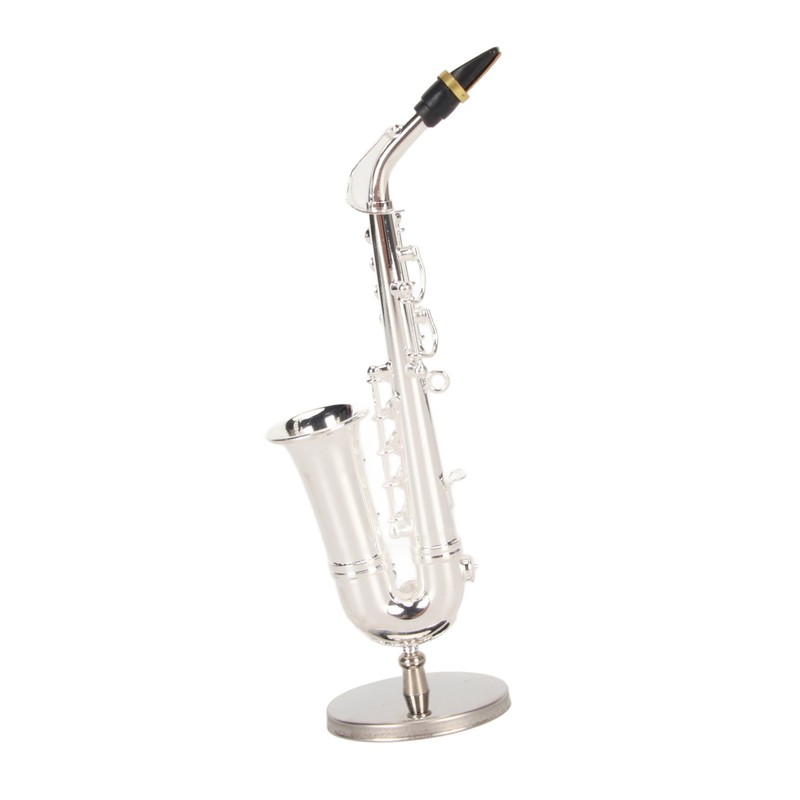 Miniature Saxophone with Stand and Case Mini Musical Instrument Miniature