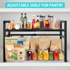 Vaphayva Expandable Kitchen Cabinet Counter Shelf, Adjustable Countertop Organizer, Pantry