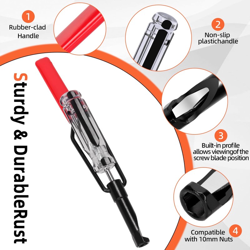 Tanstic 10mm Valve Adjustment Tool Jam Nut with Angled Feeler