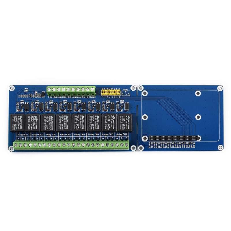 Waveshare Expansion Board 8 Channel Relay Expansion Board 5V Power