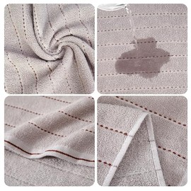 Toallas de Baño 2 Pack 100 Algodón Ultra Suaves Juego de Toallas Altamente Absorbentes Adecuado para Natación Playa y SPA(AzulGris)                   