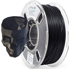 PRILINE PLA 1.75 3D Printer Filament, Dimensional Accuracy +/-0.03 mm, 1kg Spool,Black