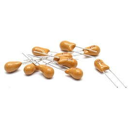 Yohii Tantalum Capacitors 10uF 35V 2 Pin Radial Dipped Tantalum Capacitors - Pack of 10pcs- (G7.23)