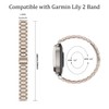 Issinlky Metal Bracelet for Garmin Lily 2, 14 mm Stainless