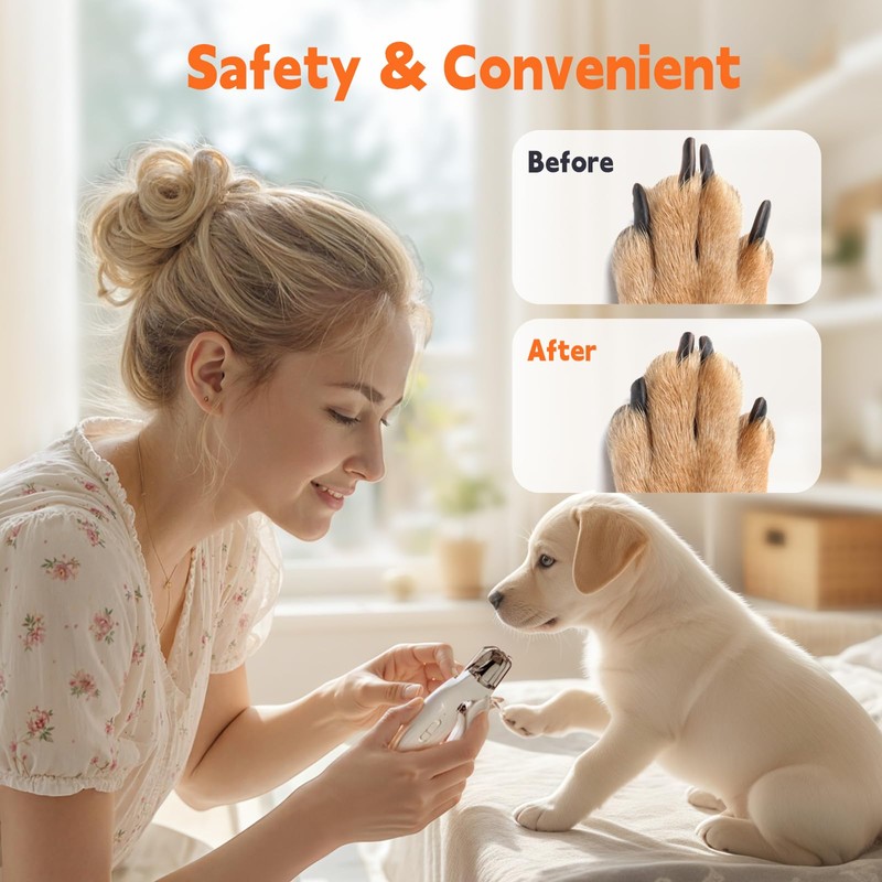 Meonlala 2-in-1 Dog Nail Trimmers & Dog Nail Grinder with