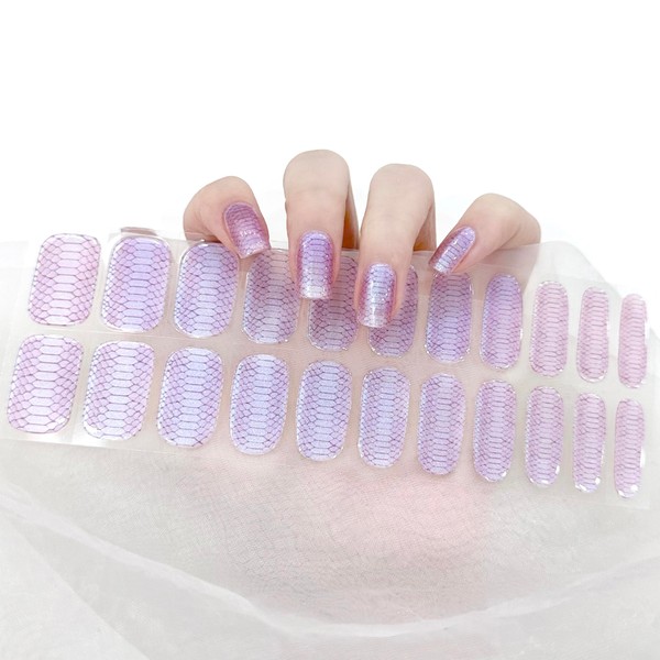 LIFOOST Semi Cured Gel Nail Strips - Works with Any