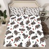 Feelyou Cute Raccoons Bed Set Cartoon Raccoon Bed Sheets for