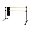 Vita Vibe Traditional Wood Ballet Barre - Portable Double Bar