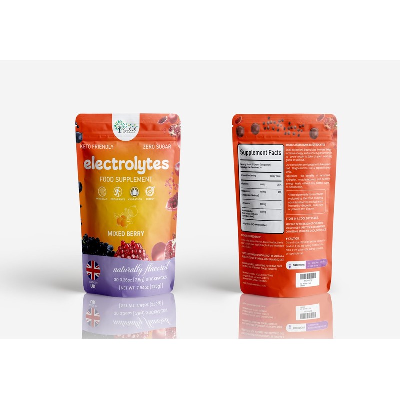 Electrolyte Powder – 20 Mixed Berries Flavour Sachets - Zero