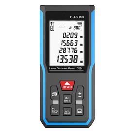 Laser Rangefinder, 70M Multifunctional Digital Distance Meter LCD Backlight for Measuring Distance, Area and Volume