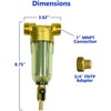EXPRESS WATER WHP1 Spin Down Sediment Filter, Standard, Bronze