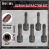 JEUCLEL 5PCS 1/2” Drive Impact Wedge Proof Extractor Set, Easy