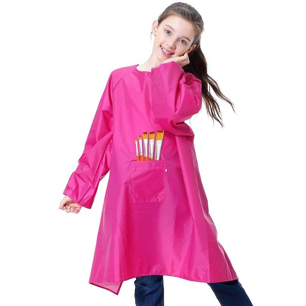 Royar beauty Kids Art Smock, Waterproof Apron with Pocket for