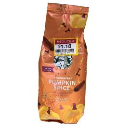 Starbucks Limited Edition Pumpkin Spice Flavored Ground Coffee 17 oz, NW Sticker