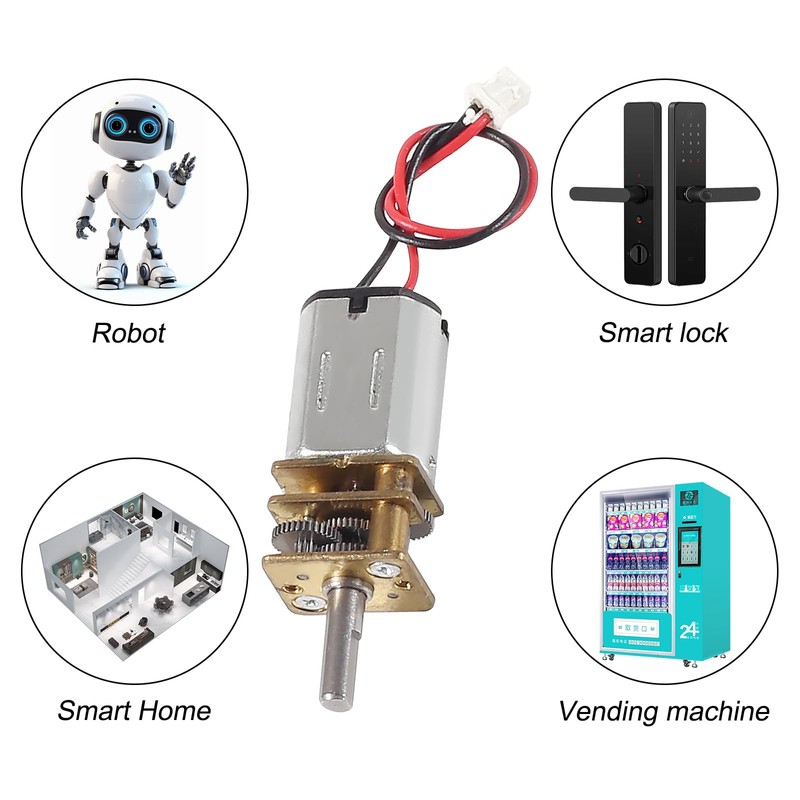 5PCS Mini N20 Gear Motor DC 3V-6V Mini Micro N20