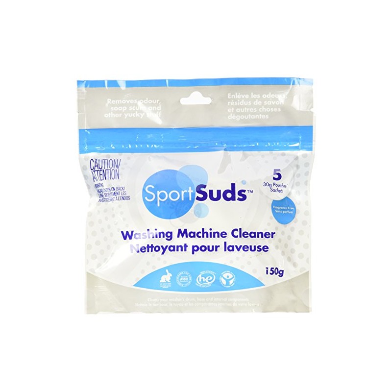 Sport Suds Washing Machine Cleaner, 5 Pouch