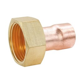 SOMATHERM FOR YOU - Connection Copper Soldering - Straight Coupling Ø28 Brass Turning Nut 26/34