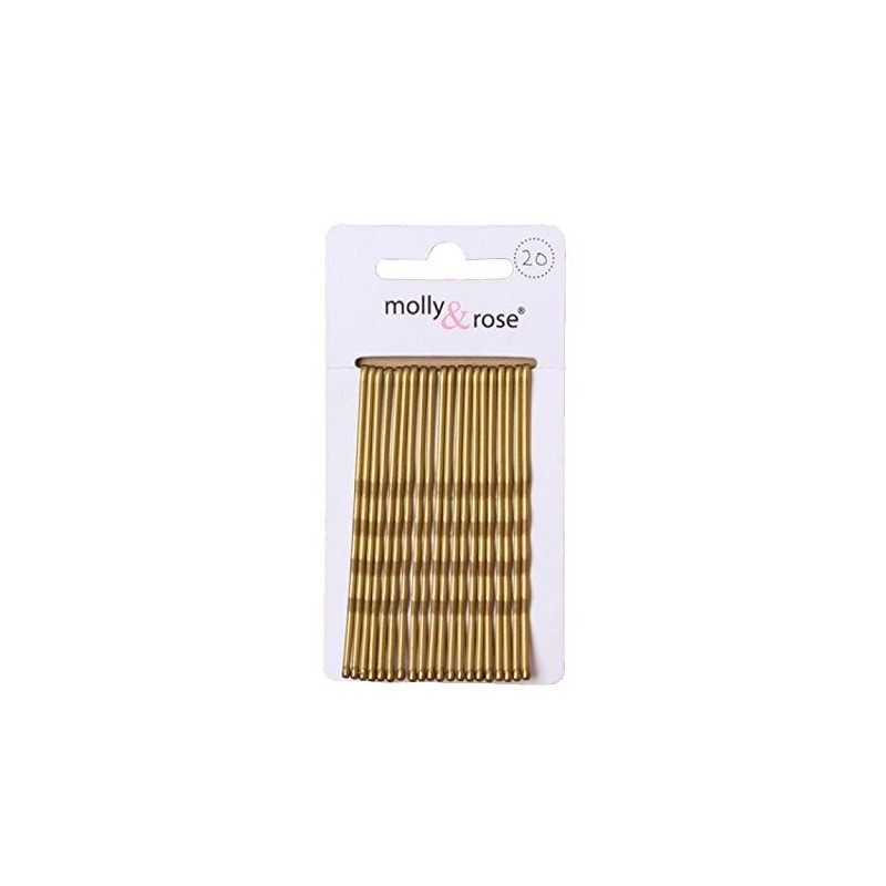 20pc Long 6.5cm Kirby Grips Hair Bobby Pins Clips Blonde