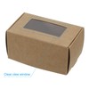 PATIKIL 4"x2.5"x2" Paper Soap Box with Window, 30 Pack Homemade