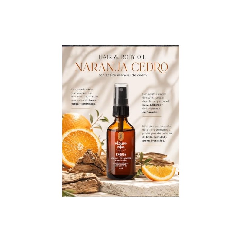 OLEUM VITAE Hair & Body Oil. Aceite Hidratante para Cabello