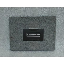 Kamelar.Lava Volcanic stone cooking tiles, flat surface without grooves, 6" x 8", lava cooking stone pizza, meat, seafood and vegetables.Outdoor steak barbecue.Baking pan, baking net, grill
