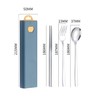 YQkangzhu Portable Cutlery Set, Chopsticks Spoon Fork with Case Utensils
