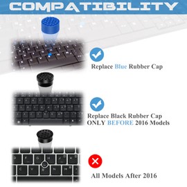 LeFix 2 x PointStick Trackpoint Caps Mouse Pointing Stick Nipple for HP Compaq Laptop,Square Socket 4mm x 4mm,Height 4.3mm,Blue Color