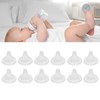 14Pcs Baby Bottle Nipple Silicone Soft Odorless Easy Cleaning Accessory