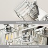 FDPBY Modern Bathroom Vanity Light 3-Lights Chrome Crystal Bathroom Wall