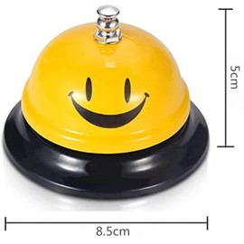 Desk Bell,Call Service Bell, Call Bell，Customer Service Bell. Service Call Bell Metal for Hotel Restaurant Counter Desk Bell Ring Call Front Desk Kitchen Bar Service Call Desk