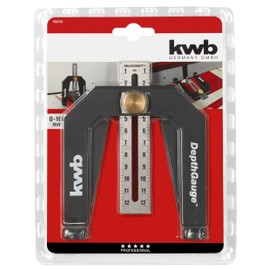 kwb Depth gauge for top milling and table saws including 2 measuring scales in cm and inches