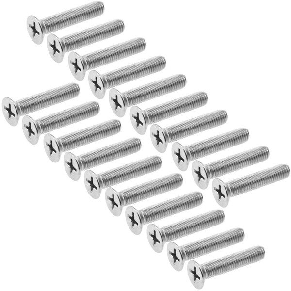 NOTRICKT MS-021 M5x25 Cross Hole Countersunk Machine Screw, Stainless Steel,
