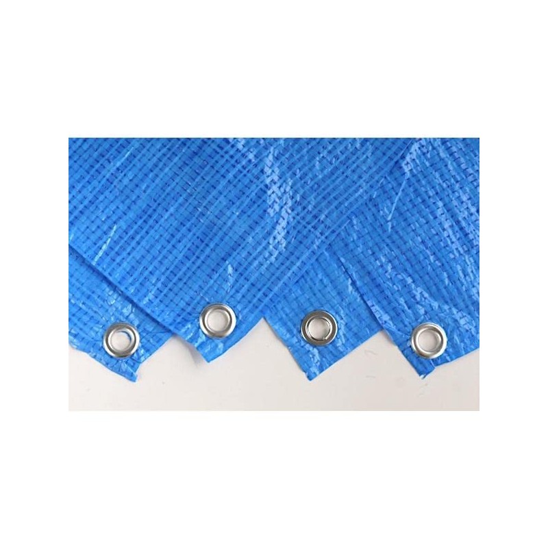 Okazaki Multi Blue Sheet, 2 Tatami Mat, Washable, Grommet, Leisure