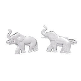 Cufflinks - Elephant Cufflinks in Onyx Art Cufflink Box