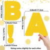 Qyeahkj 150 PCS Large 6" Font Bulletin Board Letters Pure