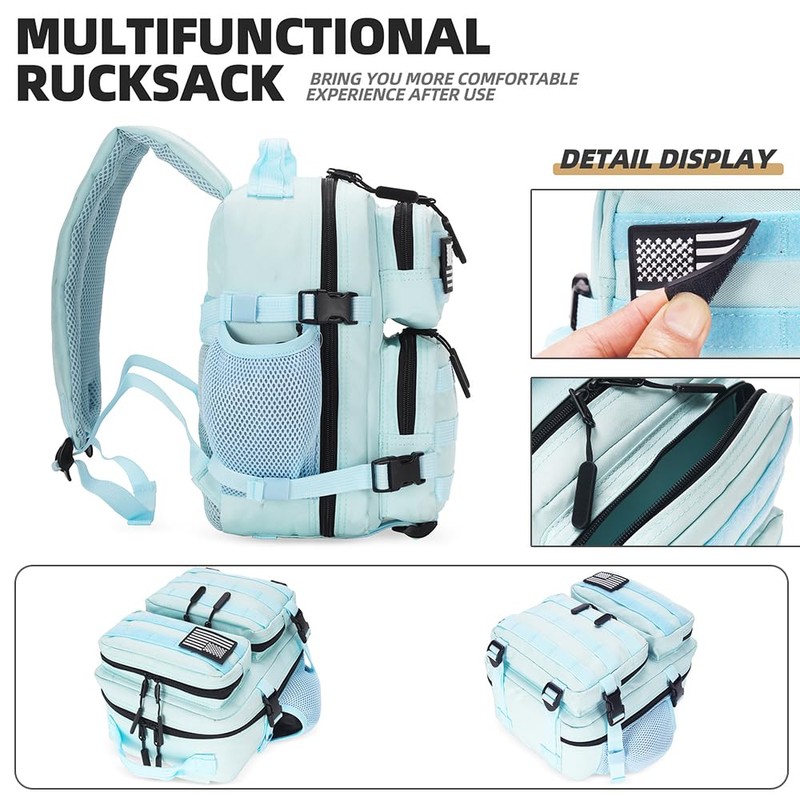 HongXingHai 9L Mini Tactical Backpack for Men and Women, Tactical